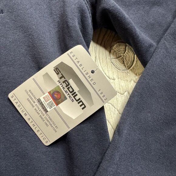 Xavier Musketeers Logo Hoodie Men’s L Blue Stadium Athletics Sewn Letters  New - Picture 5 of 12